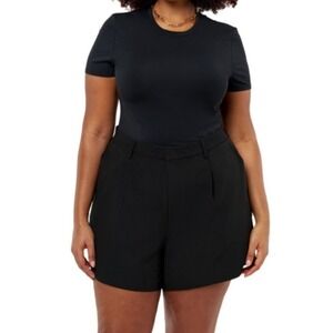 Edited by Remi Bader Trouser Shorts 18W High-Rise‎ 3.5 Inseam Black